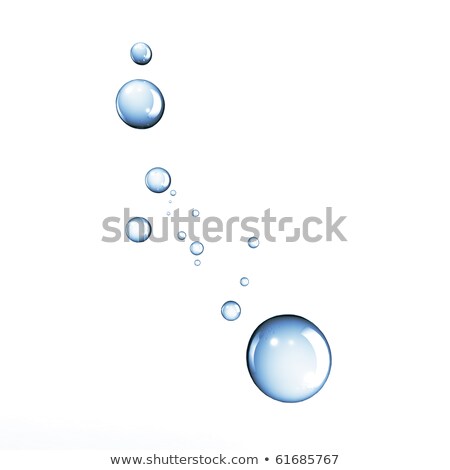 ストックフォト: Water Drops On Azure Glass