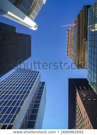 Foto d'archivio: Perspective Of Skyscrapers In Frankfurt