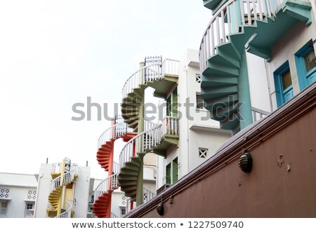 Сток-фото: Colorful Spiral Staircase In Bugis Area