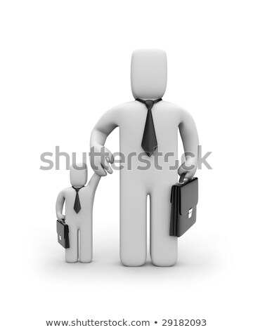 [[stock_photo]]: Big Business Is Helping Small Businesses Or Father And Son