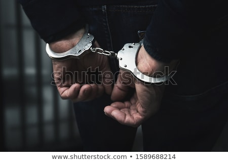 Stok fotoğraf: Man With Handcuffs
