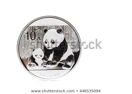 [[stock_photo]]: Silver Coin With Mother And Child Panda