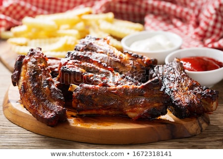 Foto d'archivio: Grilled Pork Ribs On The Grill