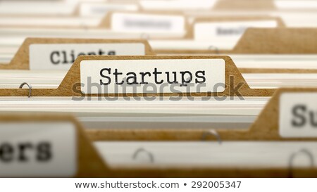 Foto stock: Business Plans Concept On Folder Register