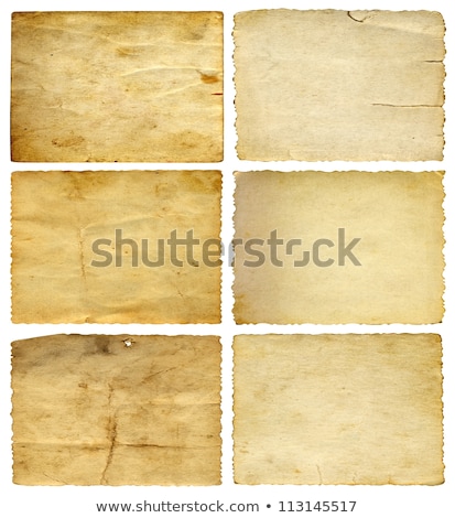 Stockfoto: Abstract Ancient Brown Background With Set Old Paper In Scrapboo