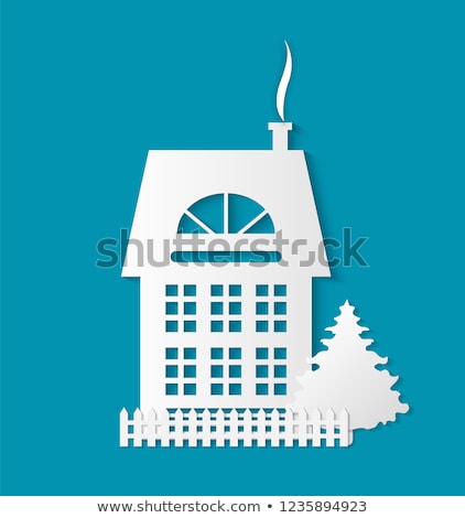 Foto stock: Houses Monochrome Silhouette Multi Storey Building