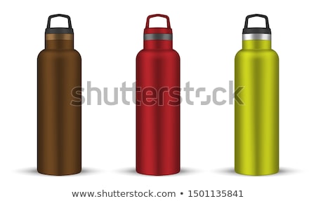 Foto d'archivio: Red Metal Water Bottle