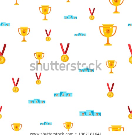 Stock foto: Color Awards Seamless Flat Vector Pattern