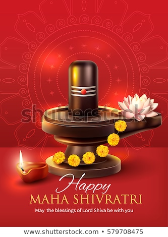 Stock photo: Happy Maha Shivratri Hindu Festival Background Design