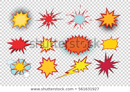 Vector Comic Explosion Cartoon Bubble Blast Stok fotoğraf © rogistok