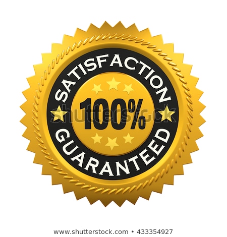 Stock photo: Yellow Satisfaction Guaranteed Sign