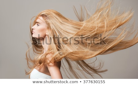 Attractive Smiling Woman With Long Hair ストックフォト © lithian