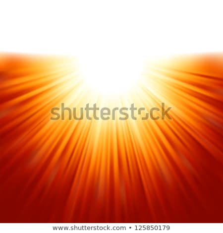 ストックフォト: Bright Background With Rays In Orange Color Eps 8