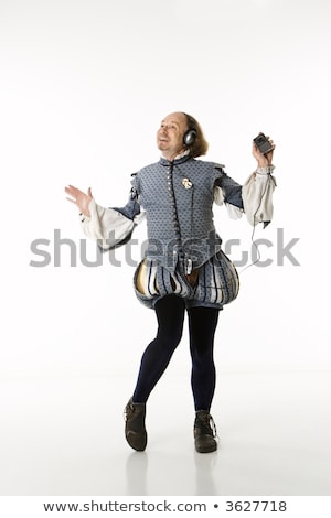 Shakespeare dansează cu căști Imagine de stoc © iofoto