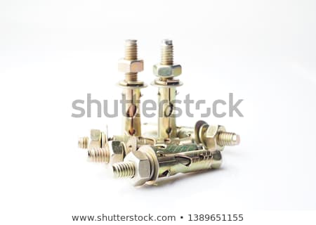 Сток-фото: Concrete Expansion Bolts Isolated On White