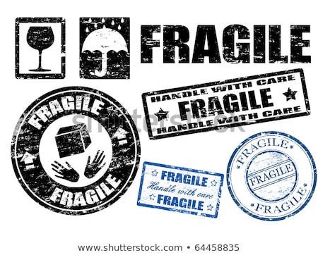 Stok fotoğraf: Fragile Grunge Stamp