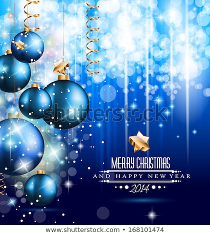 Stock fotó: 2014 Christmas And New Yaer Colorful Background
