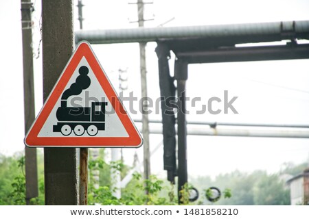 Foto stock: Red Pipeline Crosses The Street