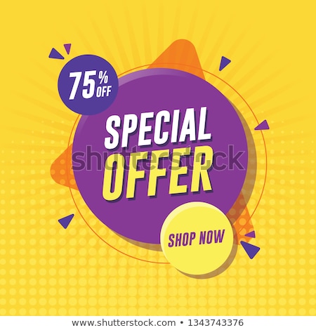 Сток-фото: Weekend Offer Yellow Vector Icon Design