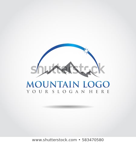 Stock fotó: Mountains Logo Template