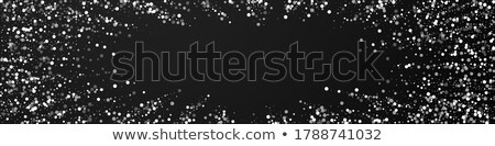 Foto stock: Gorgeous Christmas Card With Silver And Golden Snowflakes