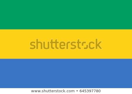 Сток-фото: Gabon Flag Vector Illustration