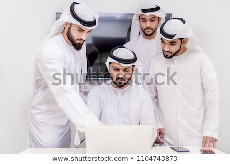 Foto stock: Business Meeting Arabic Manager With Businessman