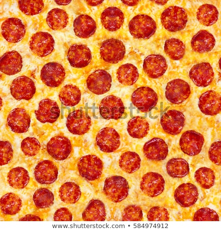 Сток-фото: Pepperoni Pizza Seamless Pattern