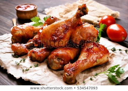 Zdjęcia stock: Roasted Spicy Chicken Legs