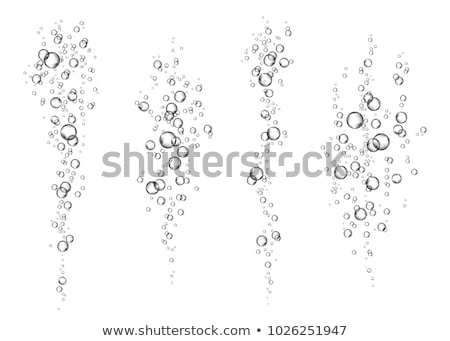 Сток-фото: Fizzy Drink Isolated On White Background Air Bubbles Vector