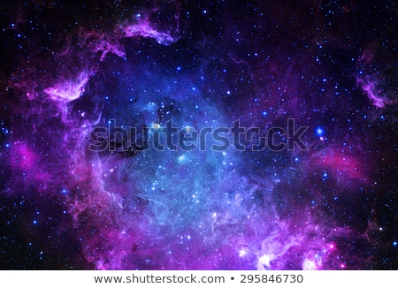 Сток-фото: Nebula Galaxy And Stars Abstract Science Background