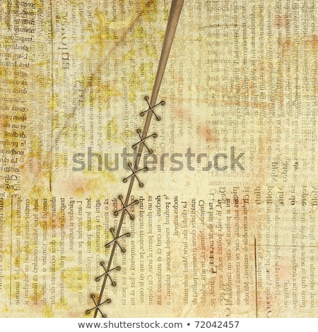 Foto stock: Grunge Cover For Album Or Portfolio On The Newspaper Background