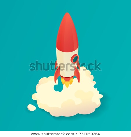 Stock photo: Space Shuttle Spaceship Isometric Icon Vector Illustration