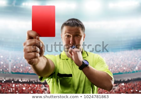 Сток-фото: Referee Showing The Red Card