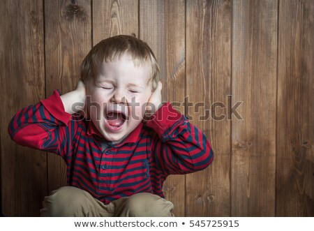 Stockfoto: Cute Boy Anger