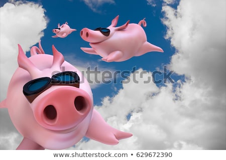 3d Rendered Illustration Of A Funny Pig Сток-фото © motttive