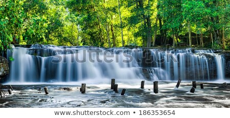 Stock photo: Tropical Rainforest Landscape With Kulen Waterfall In Cambodia