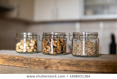 Stock photo: Jars Of Nuts