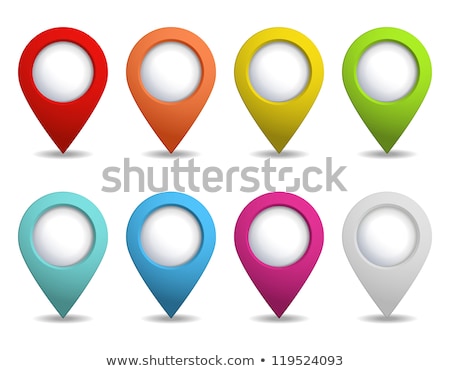 Stock fotó: 3d Map Pointer Icon Map Markers Vector Illustration