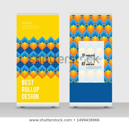 Stock foto: Yellow Cover Brochure Flyer Design Poster Leaflet Template For Y