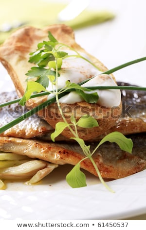 [[stock_photo]]: Pan Fried Trout And Baked Potato