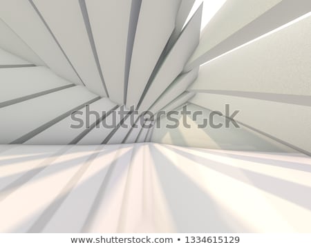 Stock photo: Niche With Three Light Lamps 3d Rendering