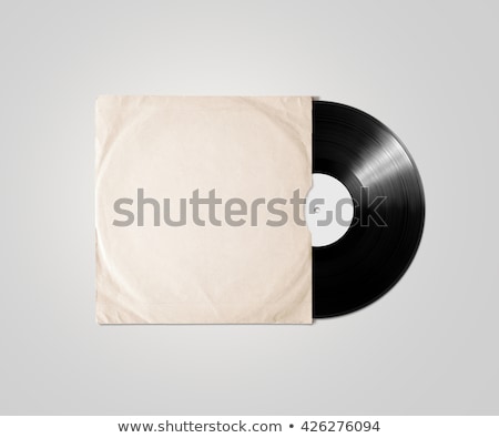 Foto stock: Vinyl With Cover Isolated