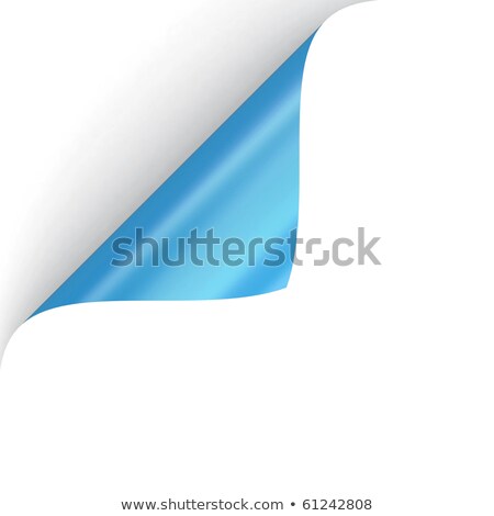 Foto d'archivio: White Sheet With Curled Corner 3d Rendering
