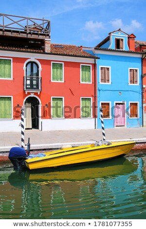 Stockfoto: Motorboat In Burano