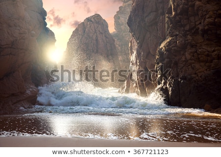 Foto stock: Landscape With Sea Rocks