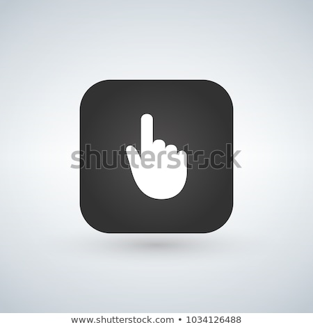 Foto stock: Click Vector Icon Cursor Symbol Over Application Button Modern