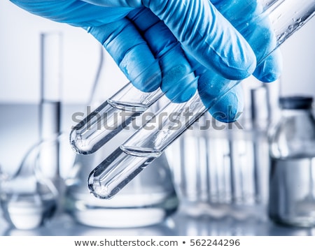 Stok fotoğraf: Beakers Filled With Colorful Liquid