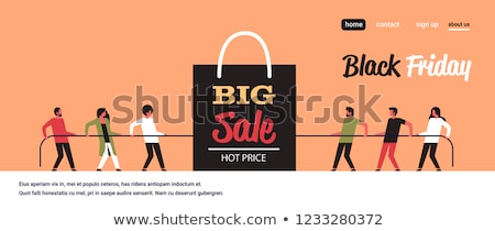 Foto stock: Special Offer Super Sale Price Off Shopping Women