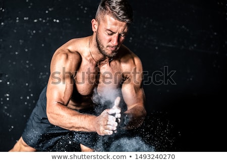 Stockfoto: Young Man Doing Crossfit Exercises